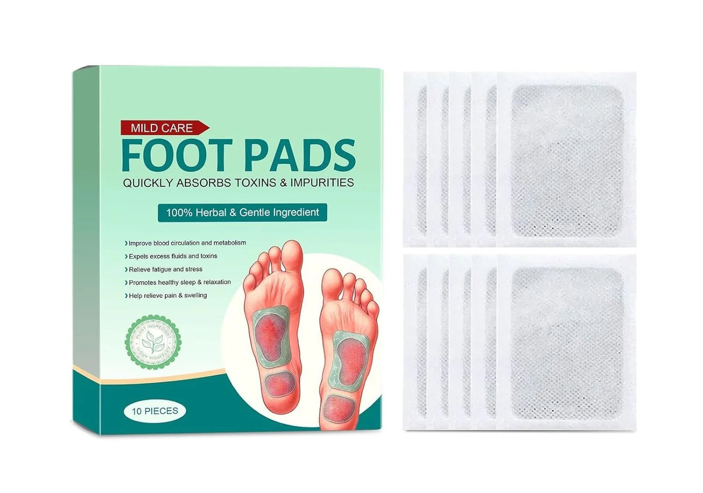 Deep Cleansing Herbal Foot Pads for Full body Detox & Natural Weight Management (BUY 1 GET 1 FREE)