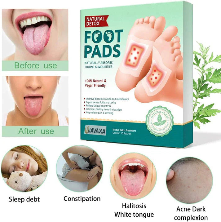 Deep Cleansing Herbal Foot Pads for Full body Detox & Natural Weight Management (BUY 1 GET 1 FREE)