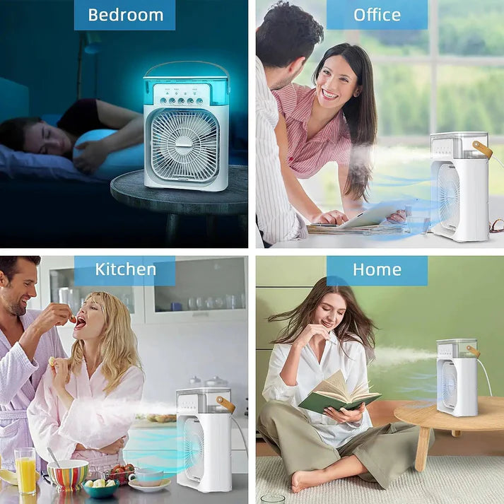 Portable 3 in 1 Air conditioner Fan & Cooler - Instant Cooling for Home & Office