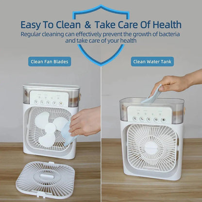 Portable 3 in 1 Air conditioner Fan & Cooler - Instant Cooling for Home & Office